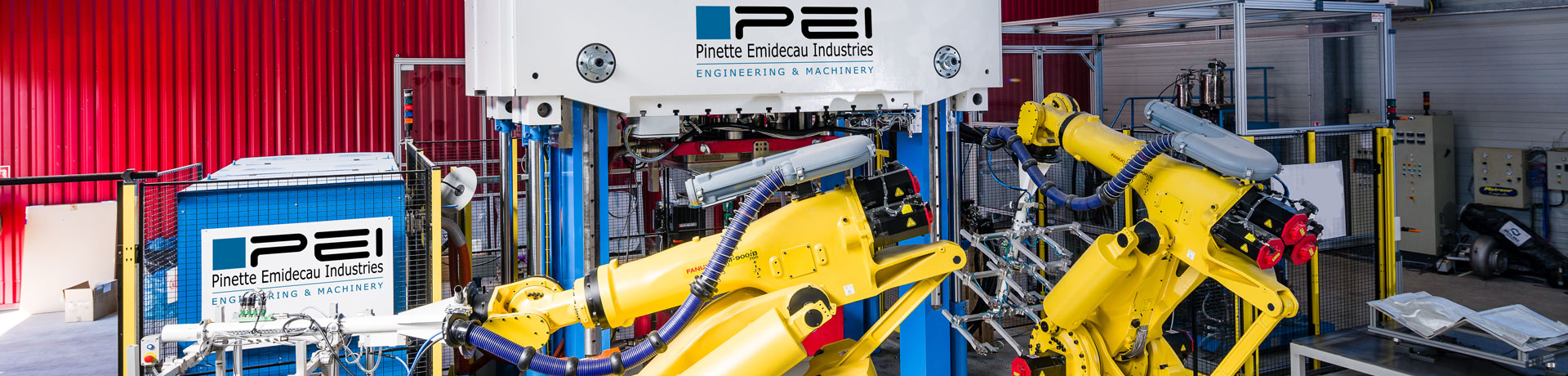 PINETTE PEI est un fournisseur de presses hydrauliques allant de 10 à 100 000 kN et de lignes de production automatisées pour le formage et le préformage des composites