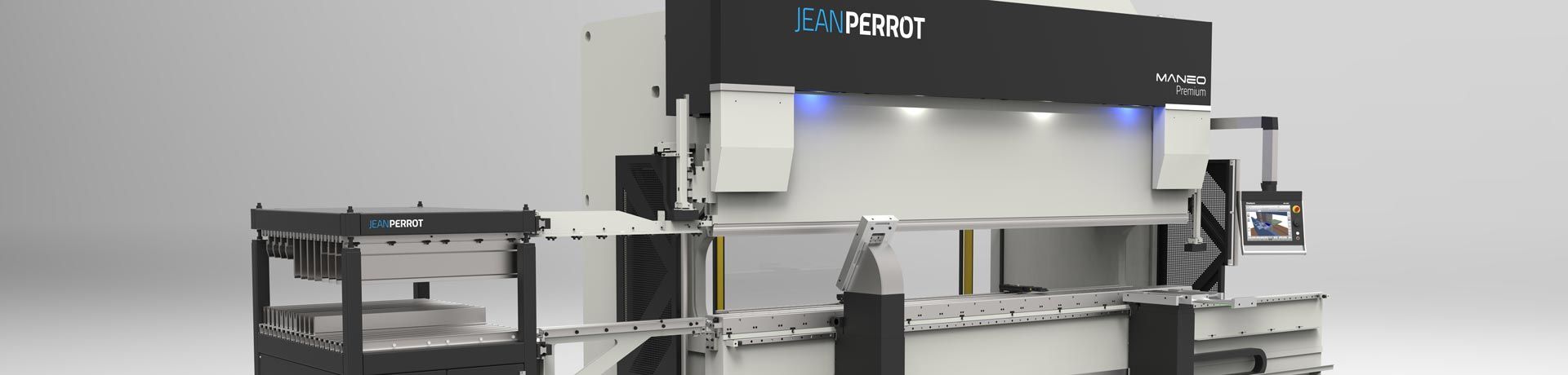 JEAN PERROT, marque du groupe d'ingénierie industrielle PINETTE PEI, est spécialisée dans la conception et la fabrication d'équipements pour le travail des métaux en feuille et des profilés : presses-plieuses, cellules de pliage robotisées, cisailles, centre de cisaillage, rouleuses, cintreuses, poinçonneuses...